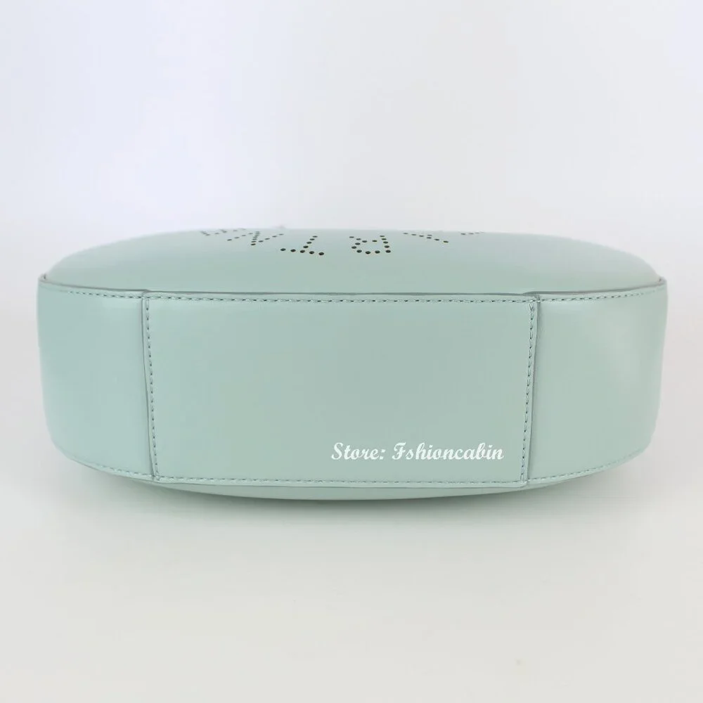 NEW STELLA MCCARTNEY Hobo Bag, Logo, Vegan Leather, Mint Green Shoulder Bag